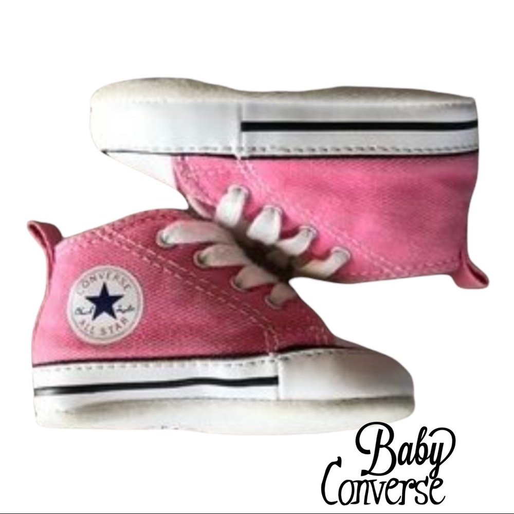 Converse infant baby pink Chuck Taylor all star low top sneakers